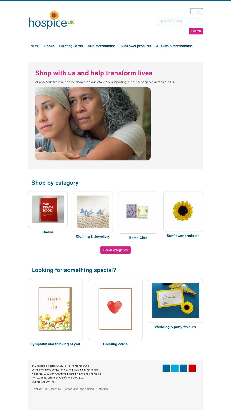 hospice-uk.myshopify.com shopify website screenshot