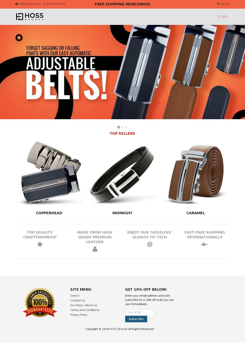 hoss.store shopify website screenshot