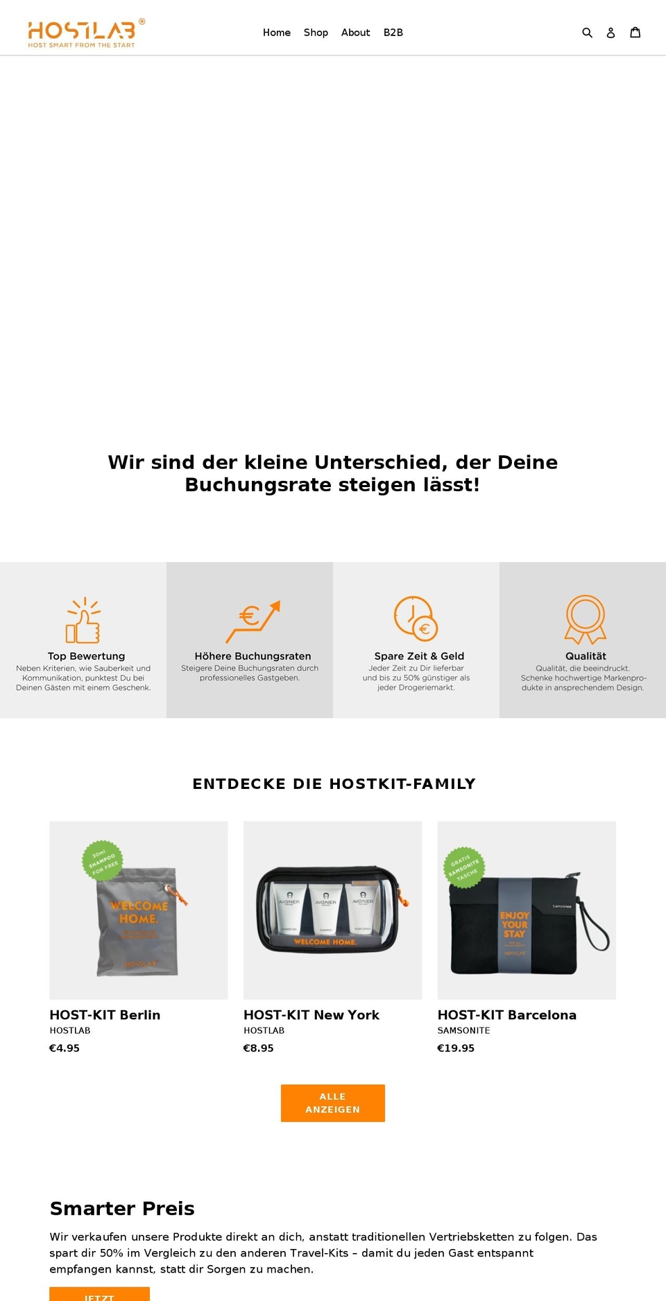 host-lab.de shopify website screenshot