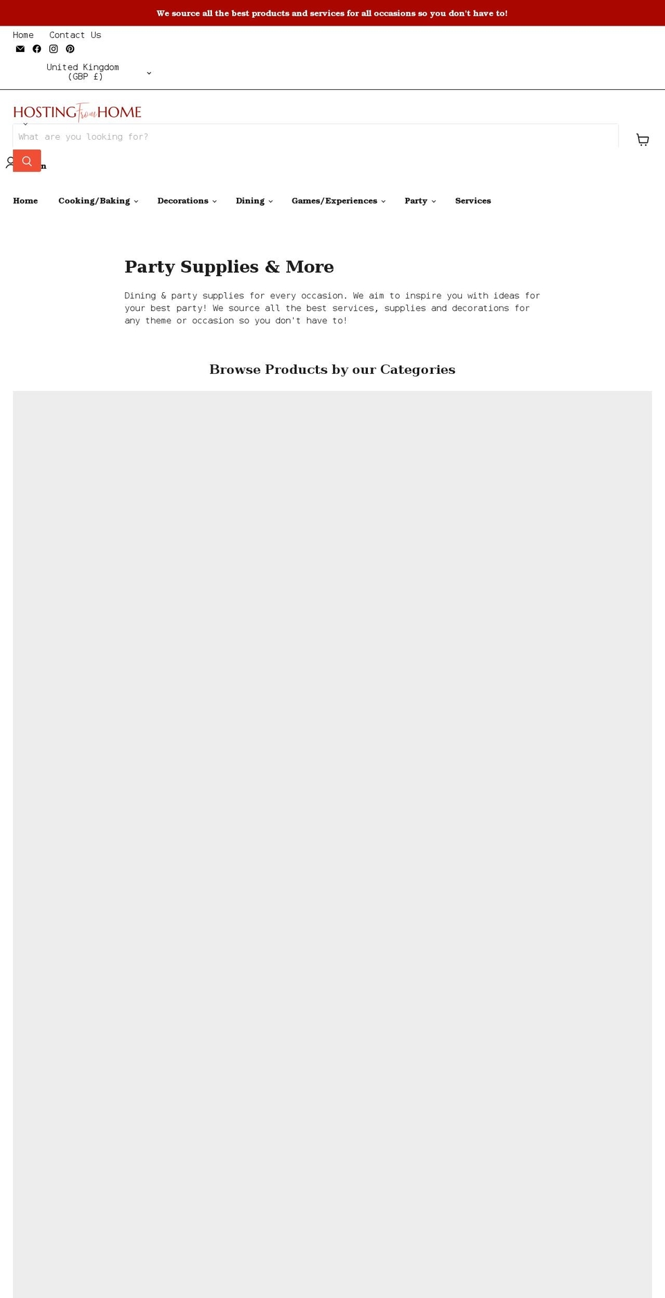 hostingfromhome.com shopify website screenshot