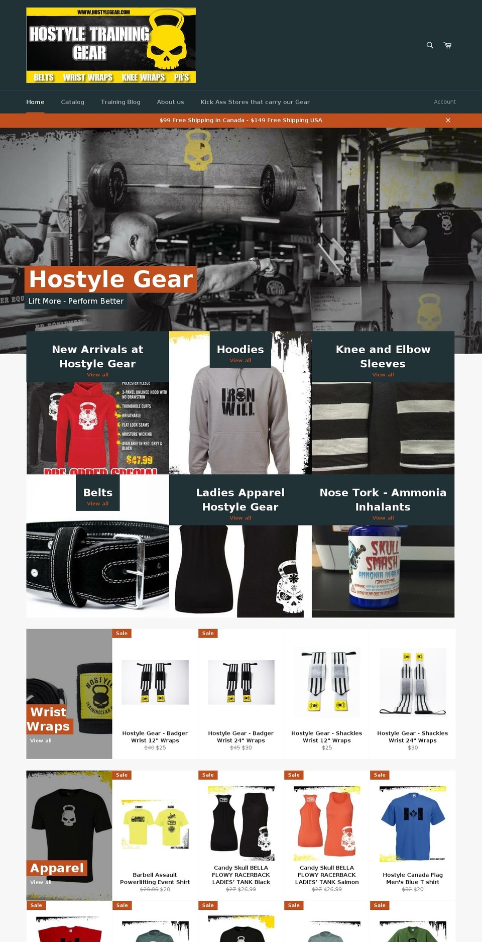 hostylegear.com shopify website screenshot