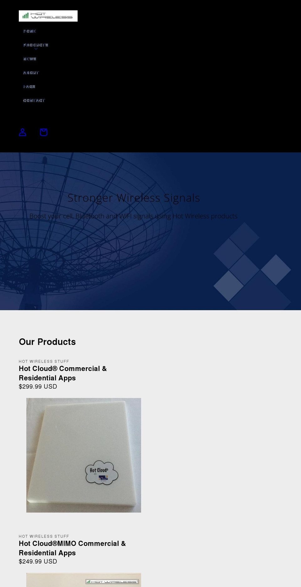 hot-wireless-stuff.myshopify.com shopify website screenshot