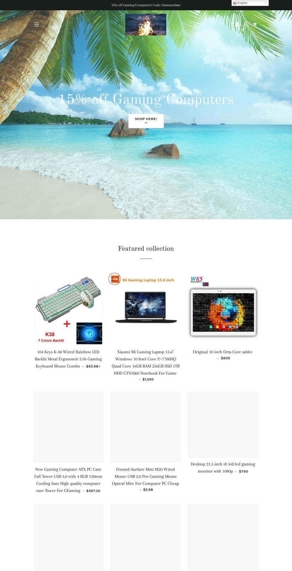 hotactivities.com — Shopify storefront screenshot