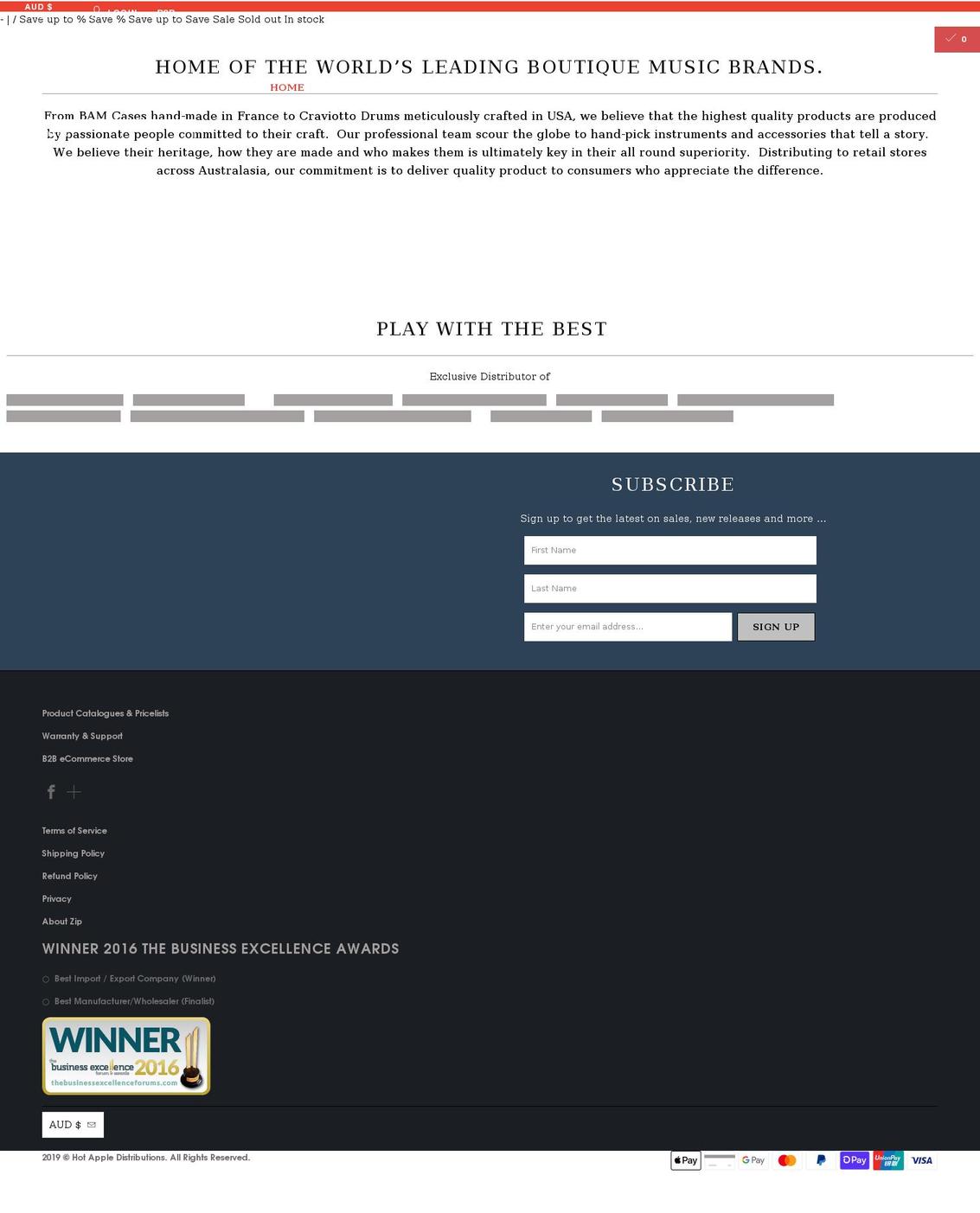 hotapple.com.au shopify website screenshot