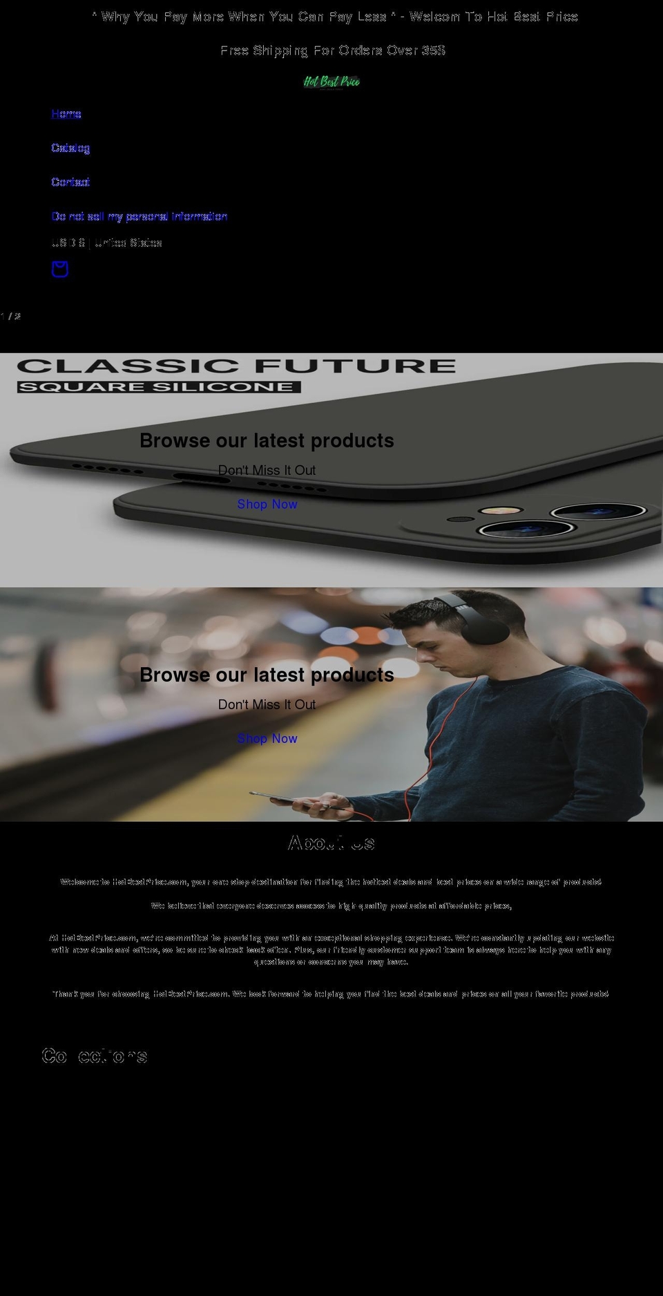 hotbestprice.com shopify website screenshot