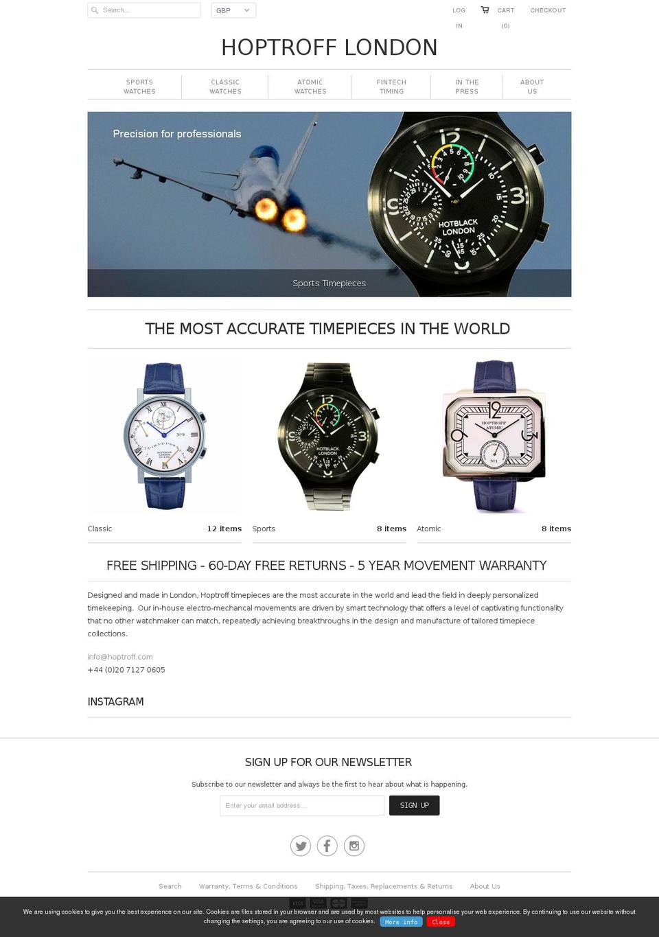 hotblacklondon.com shopify website screenshot