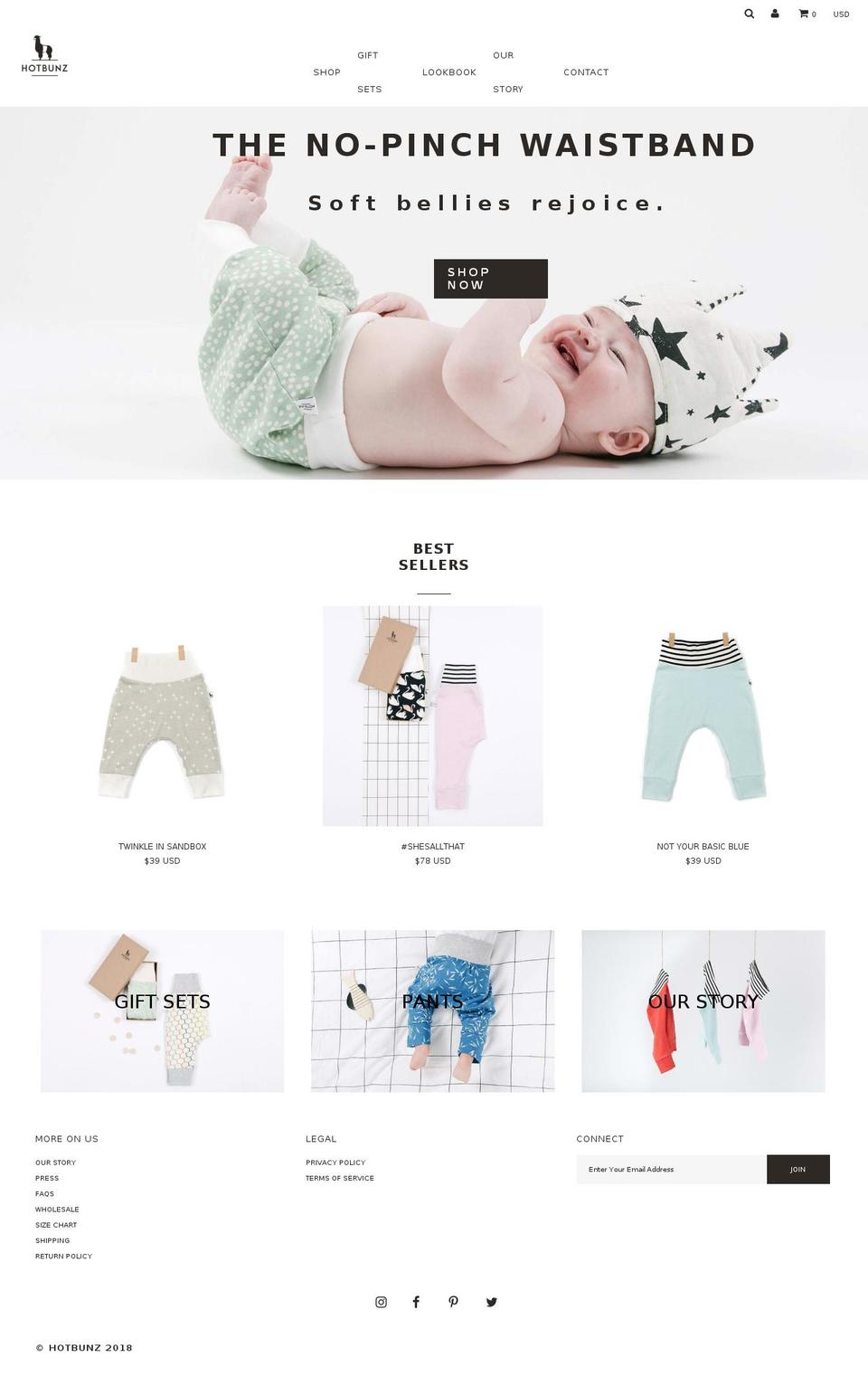 hotbunz.com shopify website screenshot