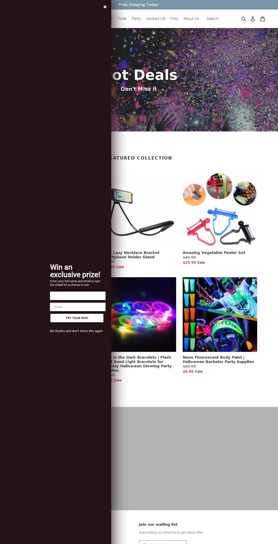 hotdealonlineshop.com shopify website screenshot