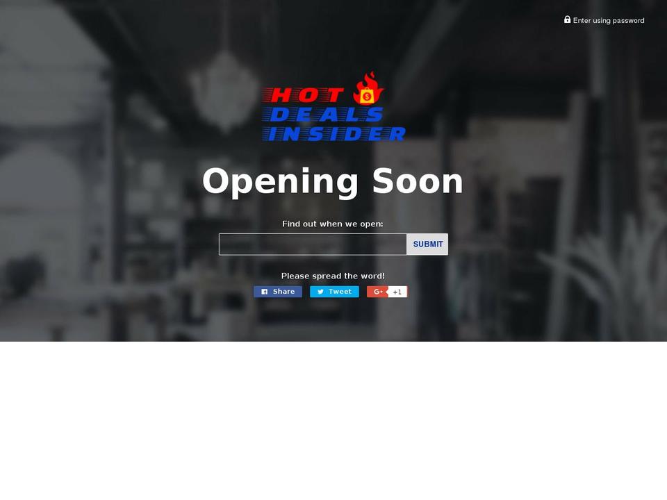 hotdealsinsider.com — Shopify storefront screenshot