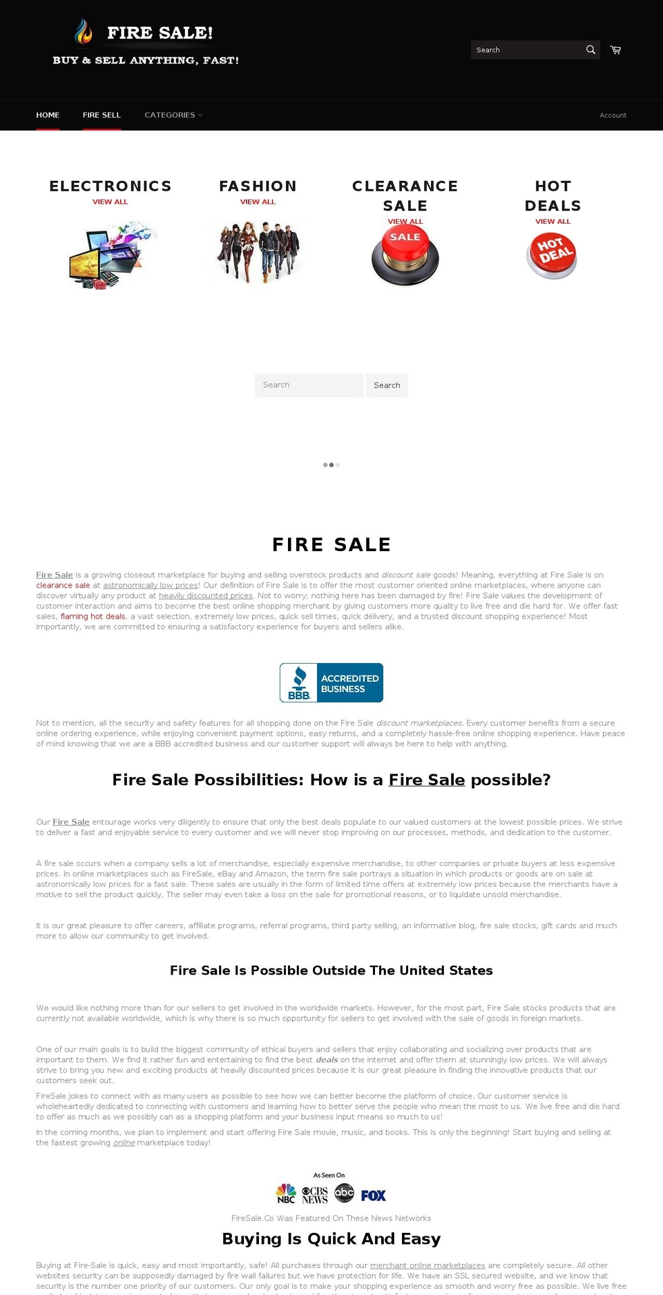 hotdealsofthedays.com shopify website screenshot