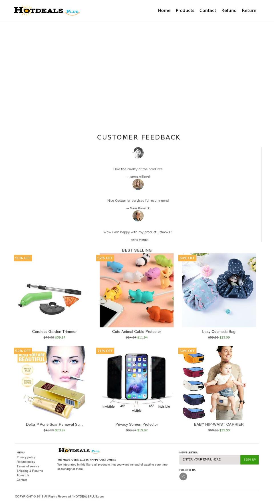 hotdealsplus.com — Shopify storefront screenshot