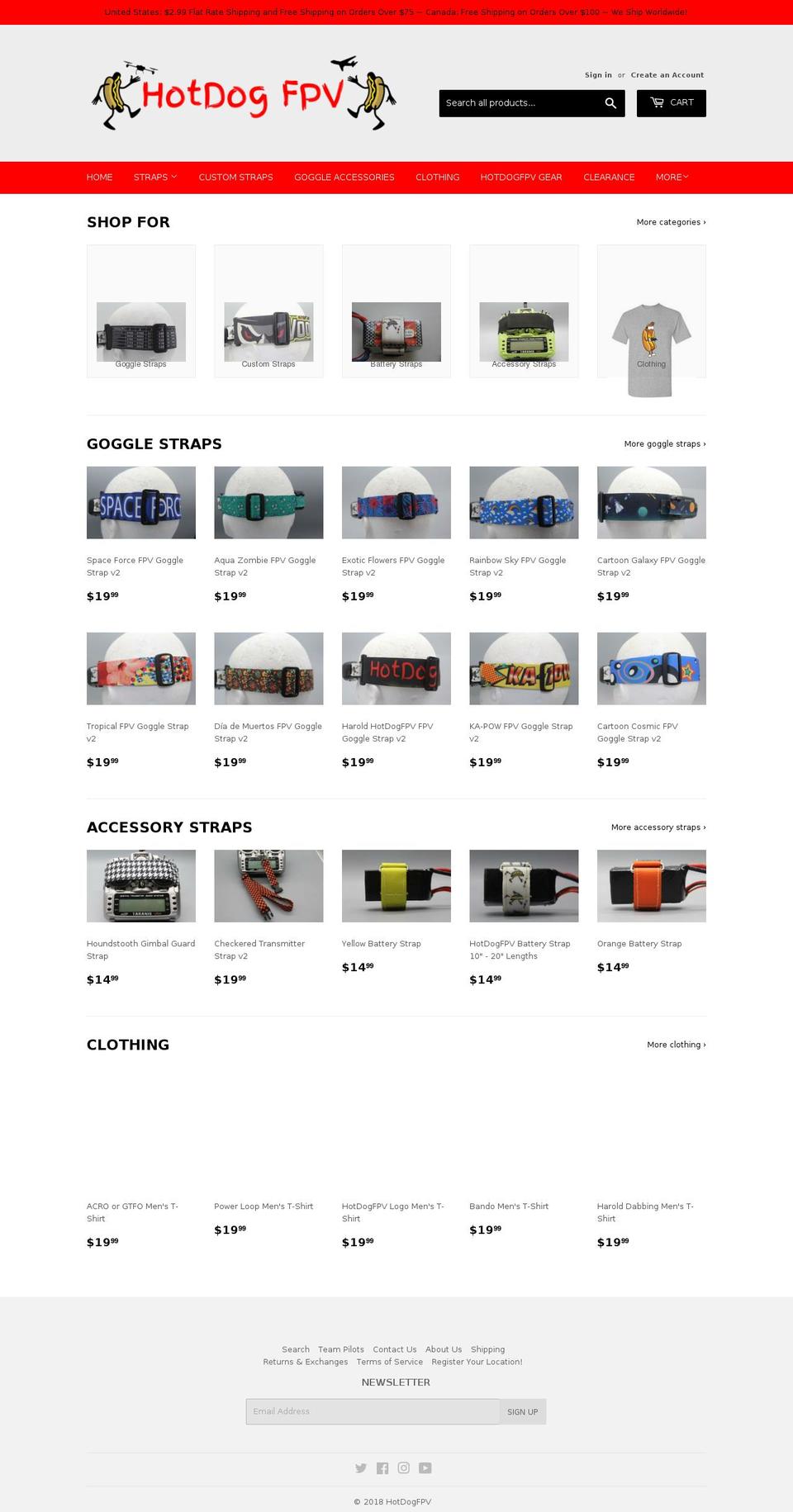 hotdogfpv.com — Shopify storefront screenshot