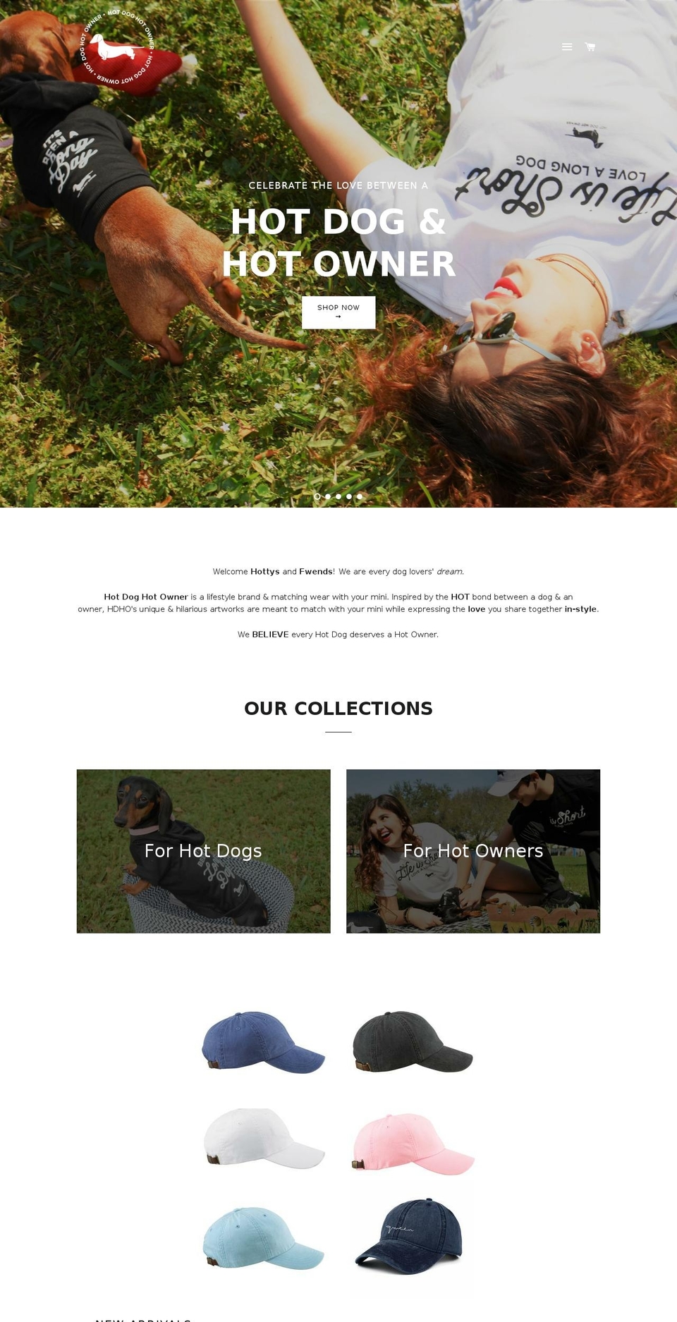 hotdoghotowner.com shopify website screenshot