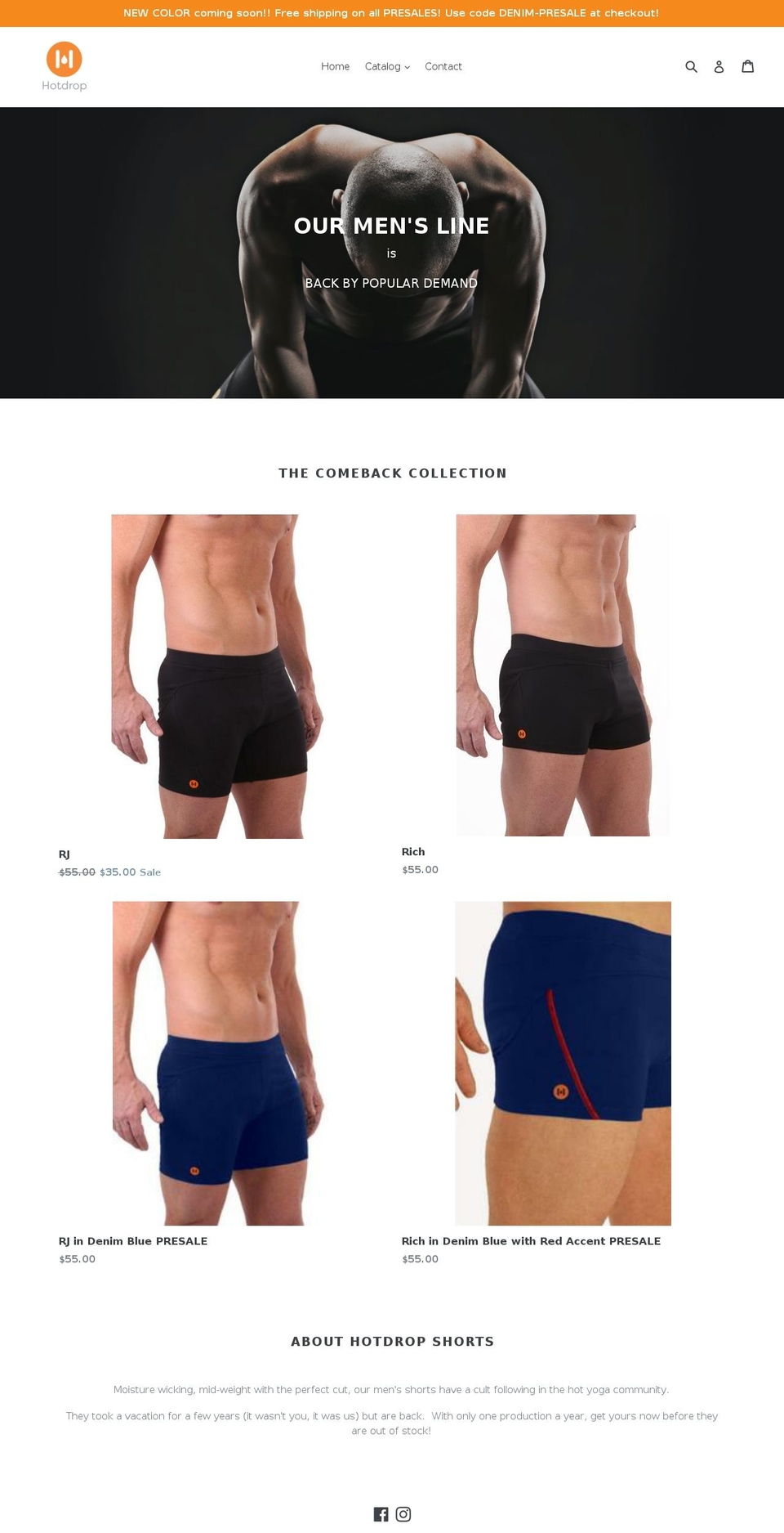 hotdropapparel.com shopify website screenshot