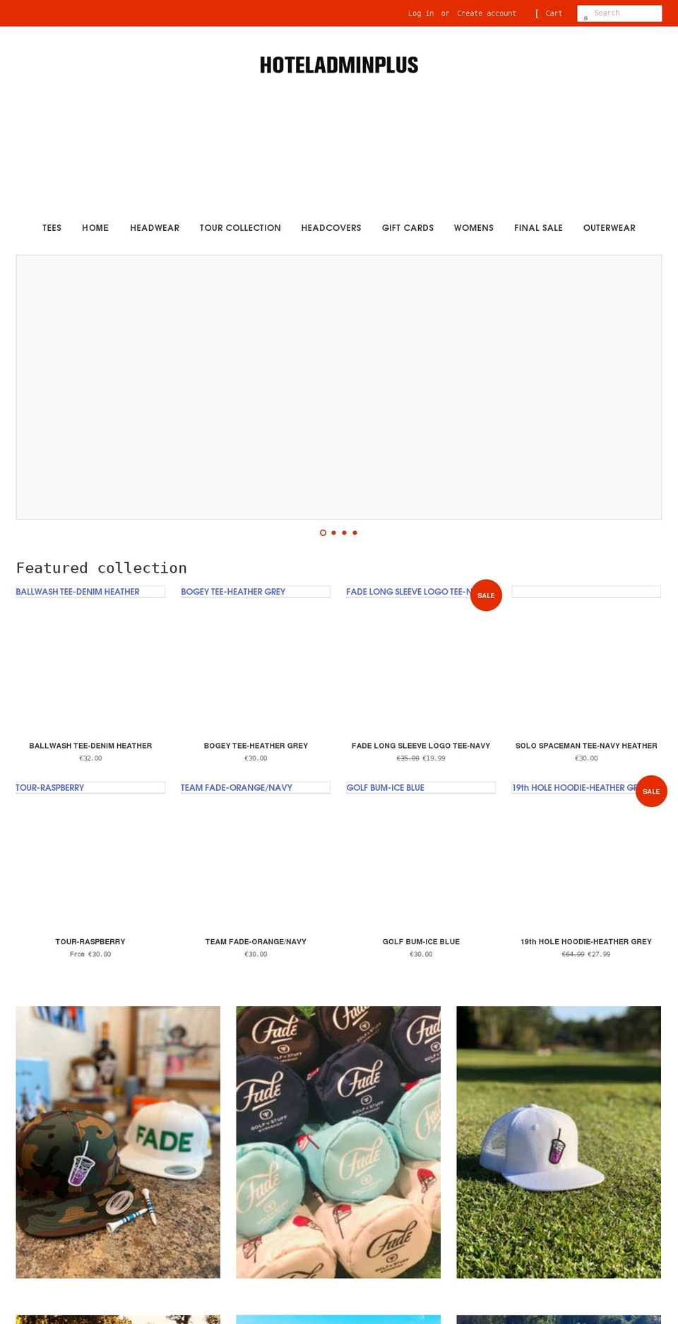 hoteladminplus.com shopify website screenshot