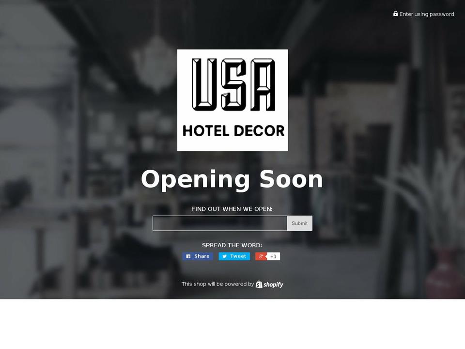 hoteldecorusa.com shopify website screenshot
