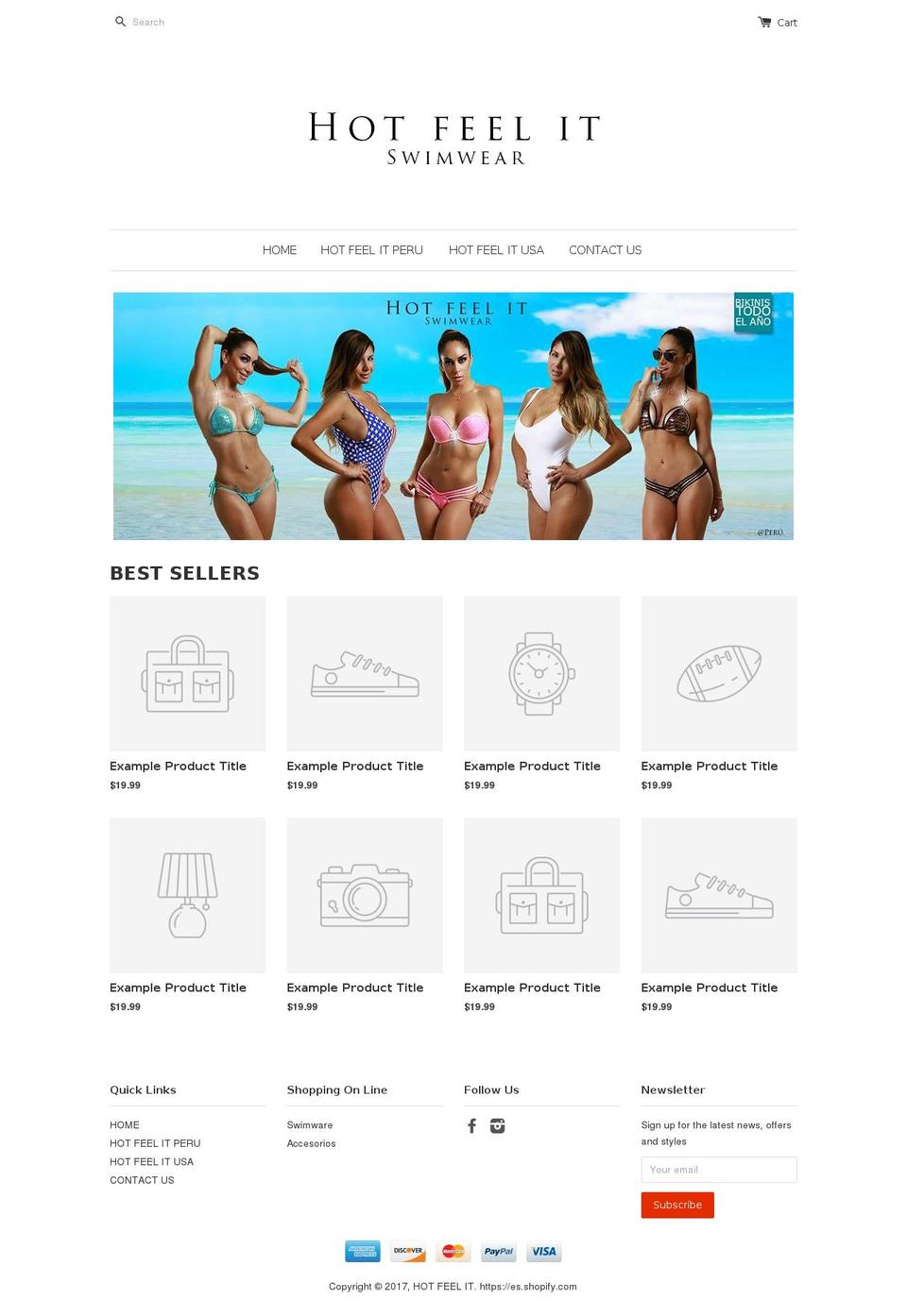 hotfeelit.com shopify website screenshot