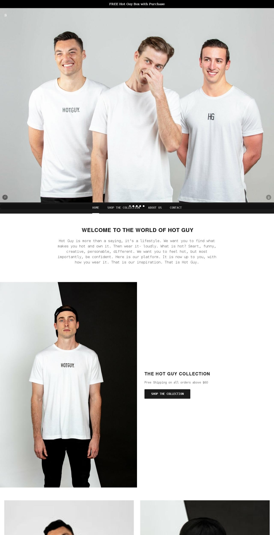 hotguy.shop shopify website screenshot