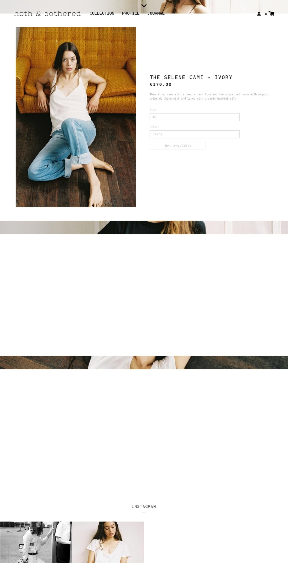 Label Shopify theme site example hothandbothered.com