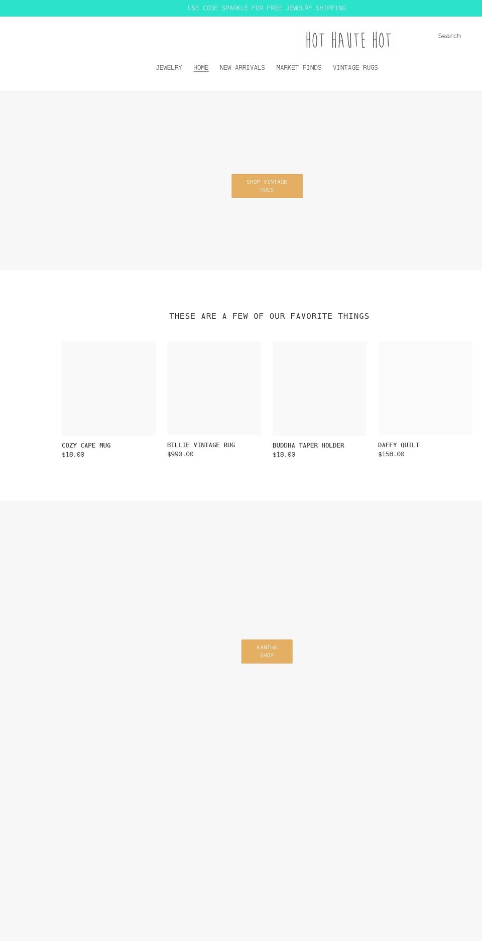 hothautehot.com shopify website screenshot