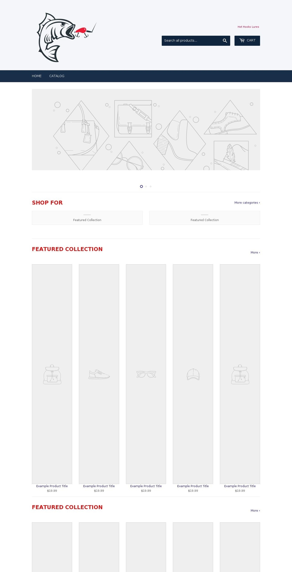 hothookslures.com — Shopify storefront screenshot