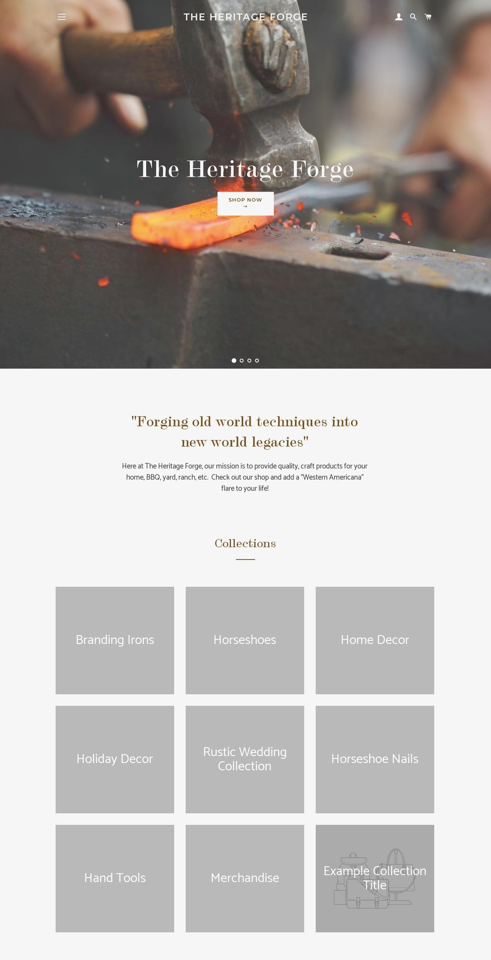 hothorseshoe.com — Shopify storefront screenshot