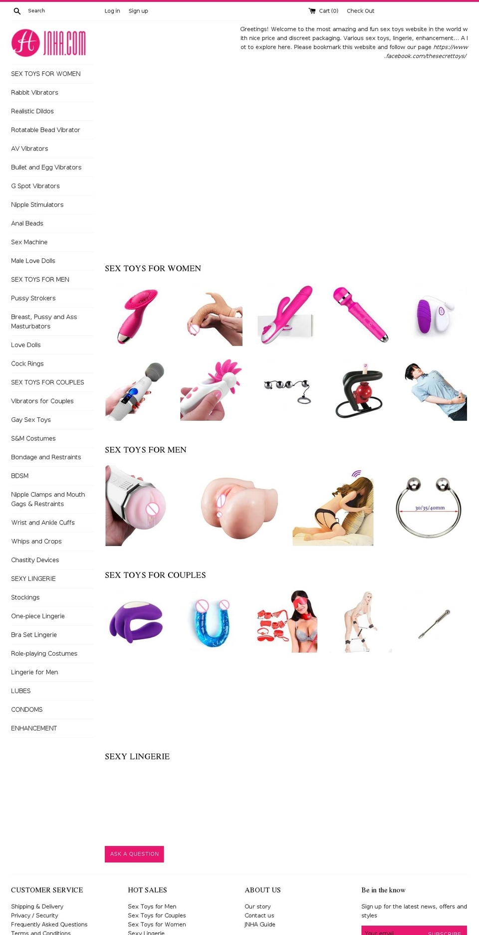 hothottoys.com — Shopify storefront screenshot