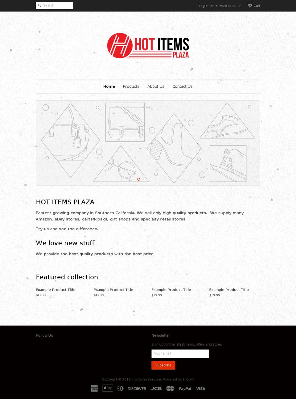 hotitemsplaza.com — Shopify storefront screenshot