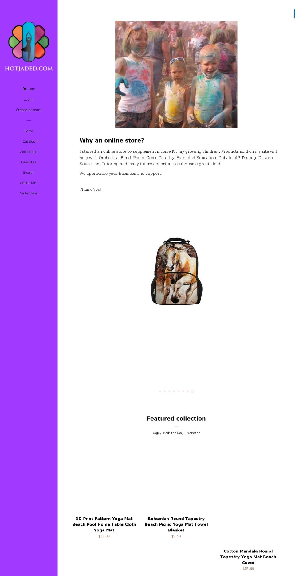 hotjaded.com — Shopify storefront screenshot