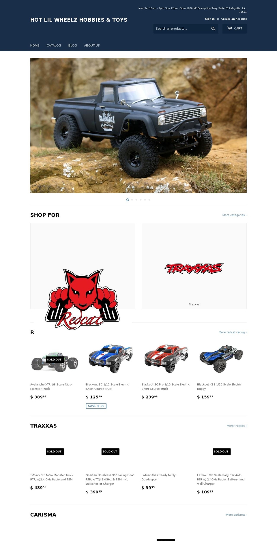 hotlilwheelzhobbies.com shopify website screenshot