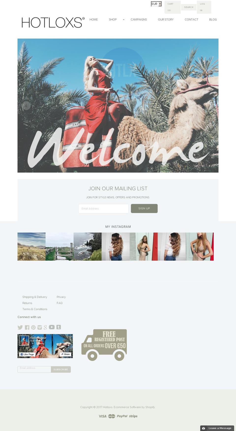 hotloxs.com shopify website screenshot