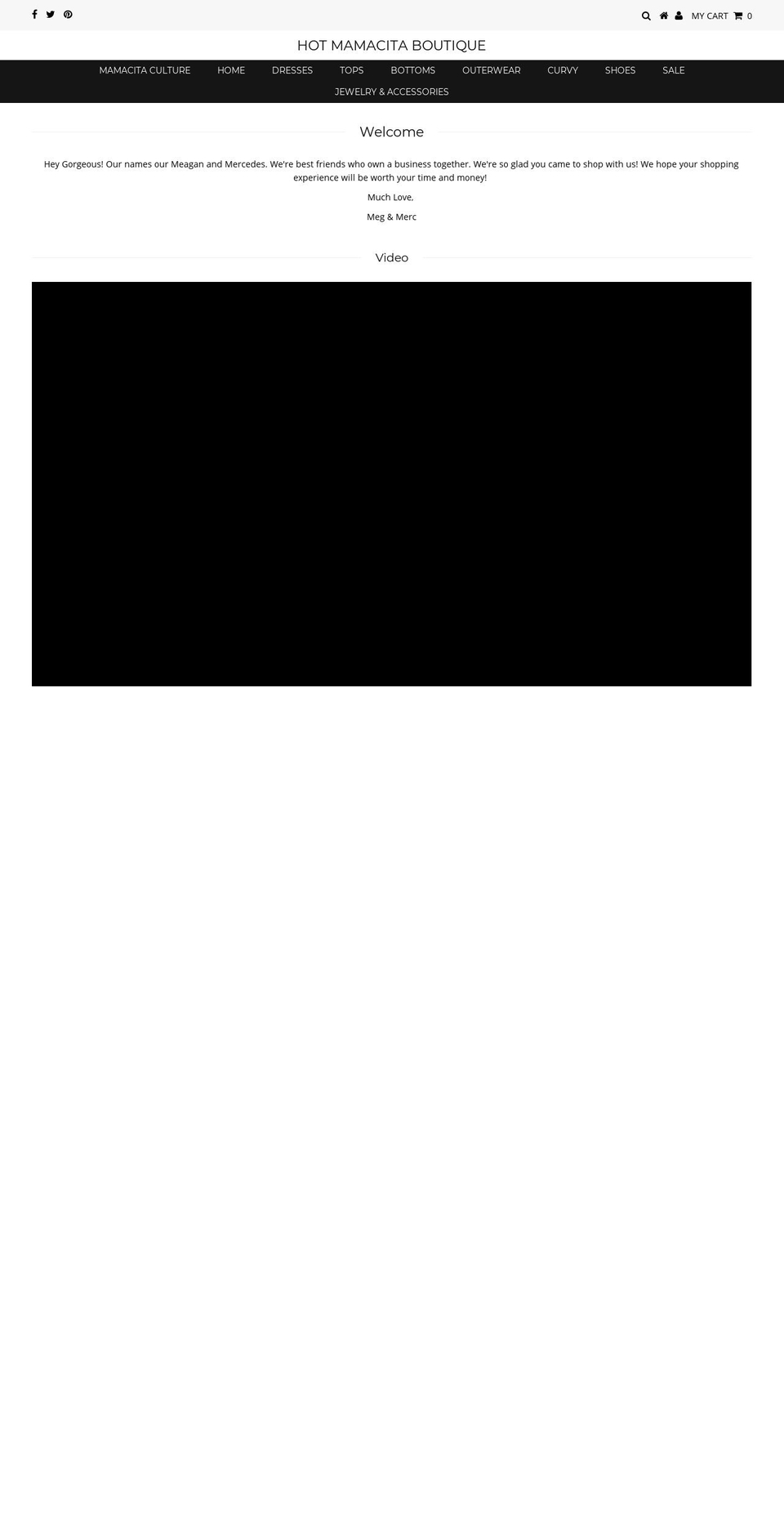 hotmamacitaboutique.com shopify website screenshot