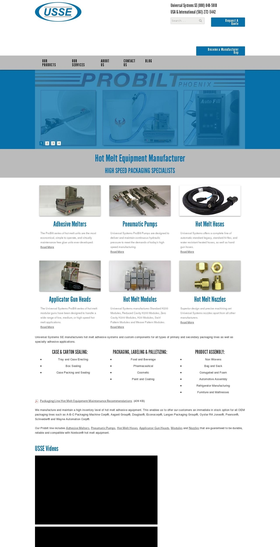 hotmeltpart.com — Shopify storefront screenshot