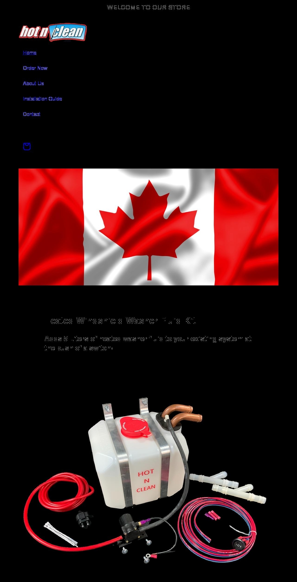 hotnclean.com shopify website screenshot