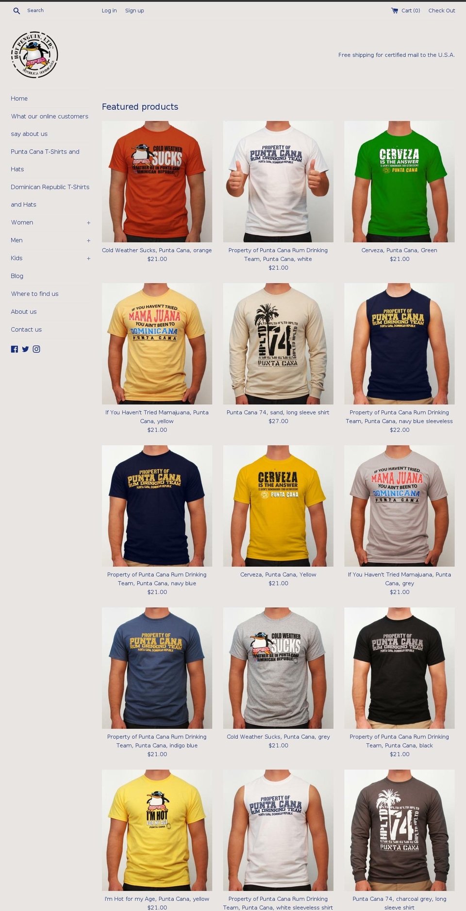 hotpenguinltd.com shopify website screenshot