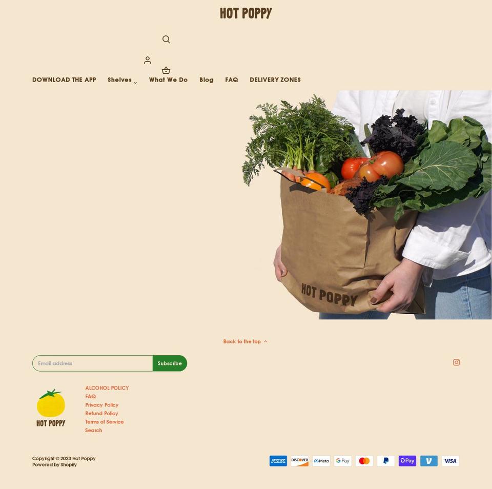 hotpoppygo.com shopify website screenshot