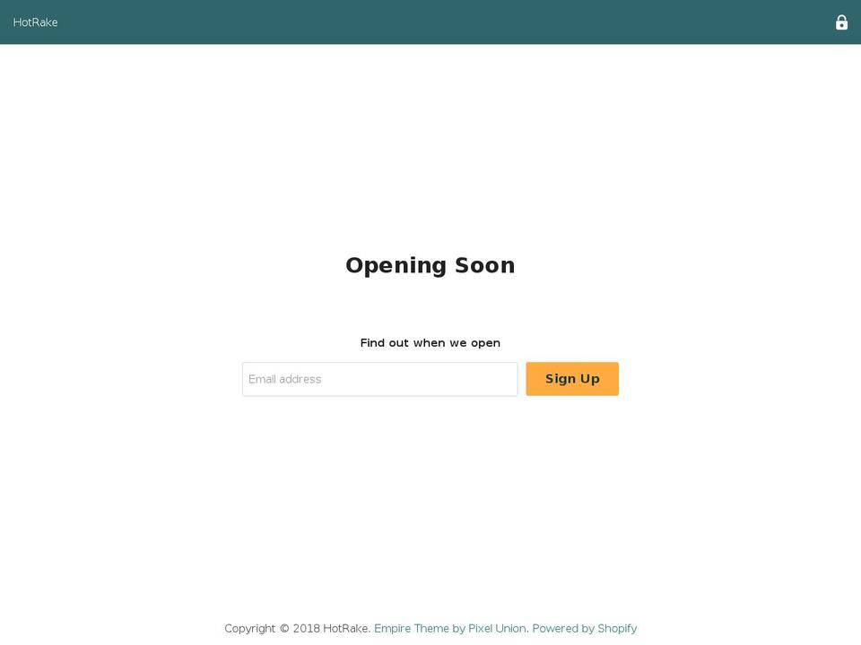 hotrake.com — Shopify storefront screenshot