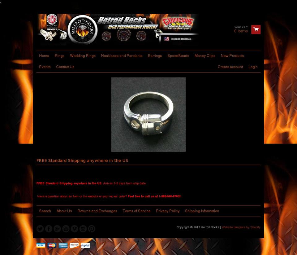 hotrodrocks.com shopify website screenshot