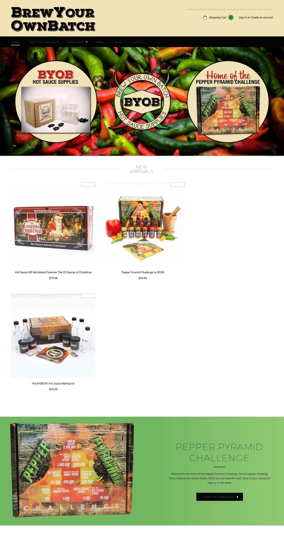 hotsaucesupplies.com — Shopify storefront screenshot