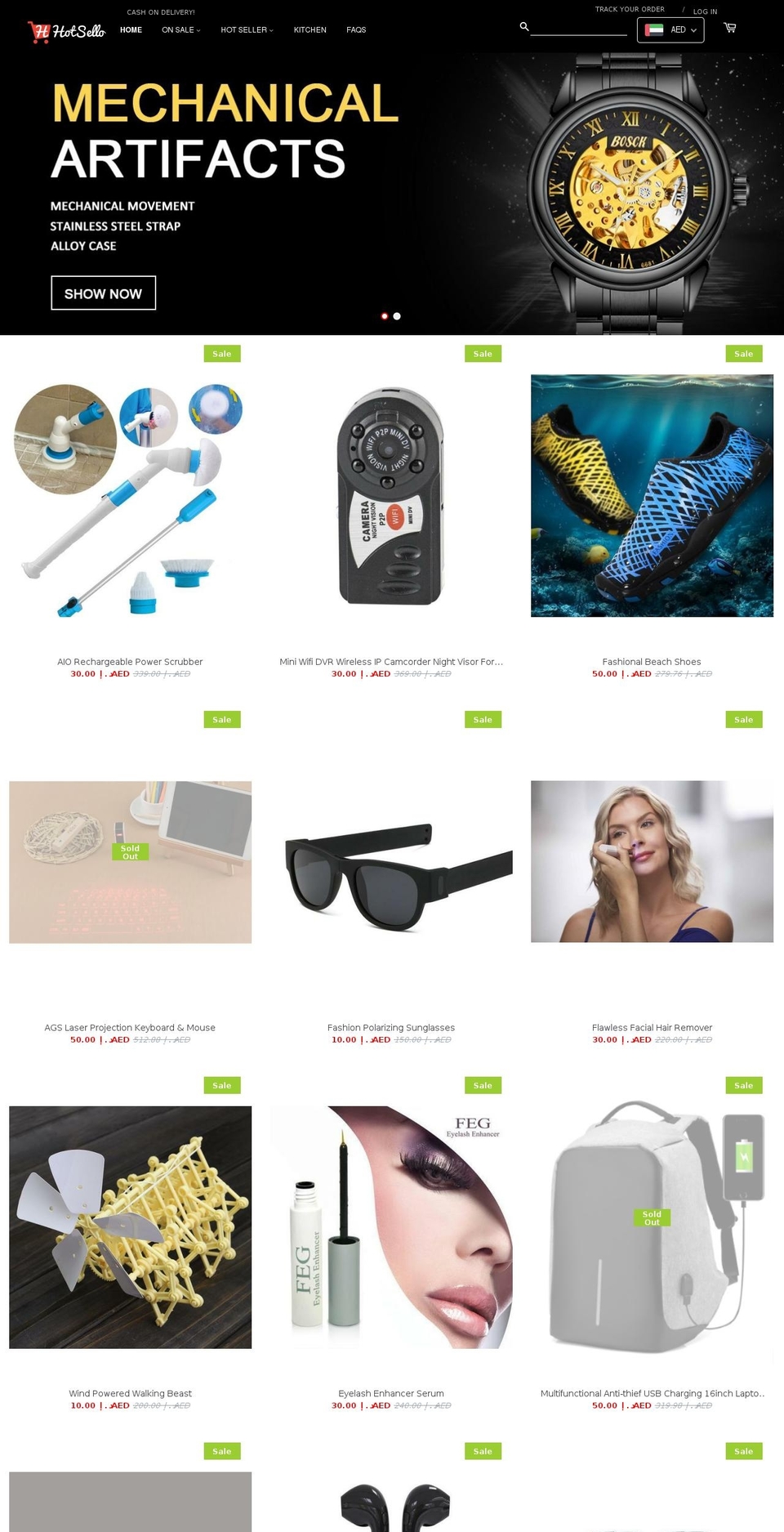 hotsello.com shopify website screenshot
