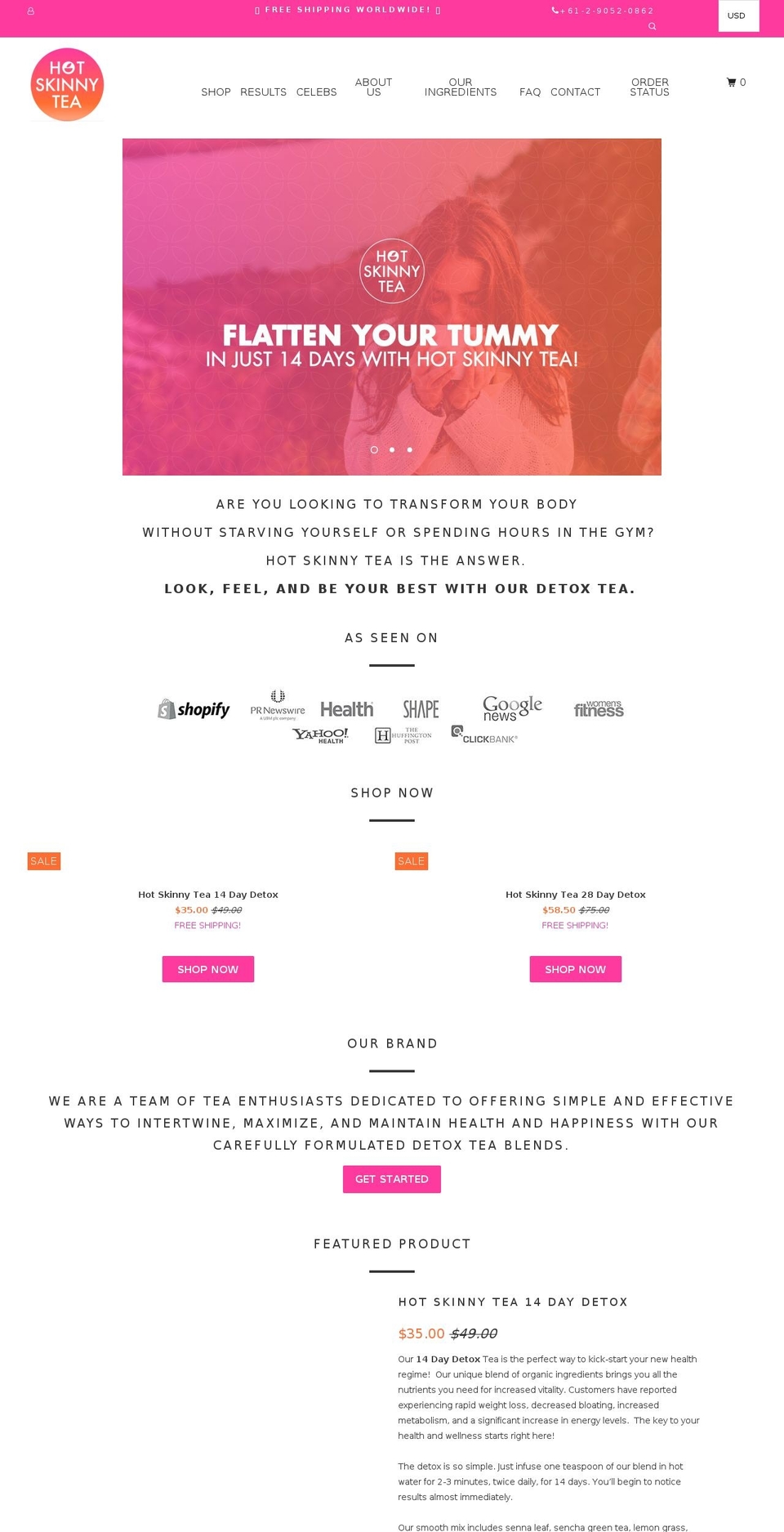 only-qty-bar THF-DEV Shopify theme site example hotskinnyscrub.net