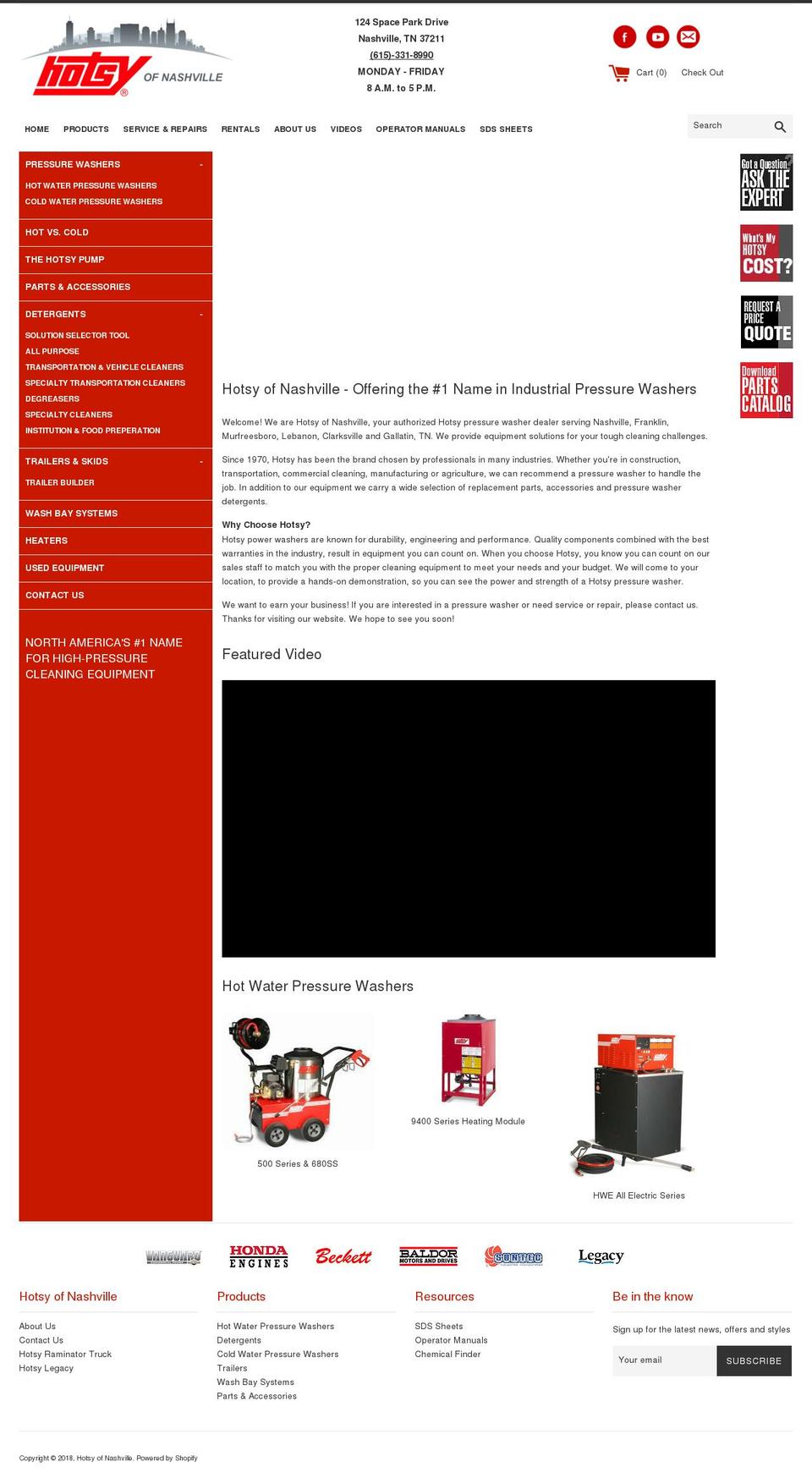 hotsyofnashville.com — Shopify storefront screenshot