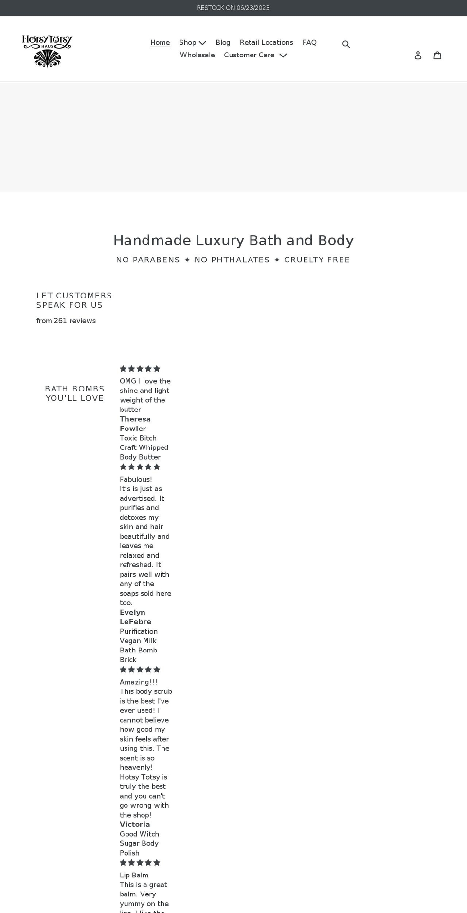 hotsytotsyhaus.com shopify website screenshot