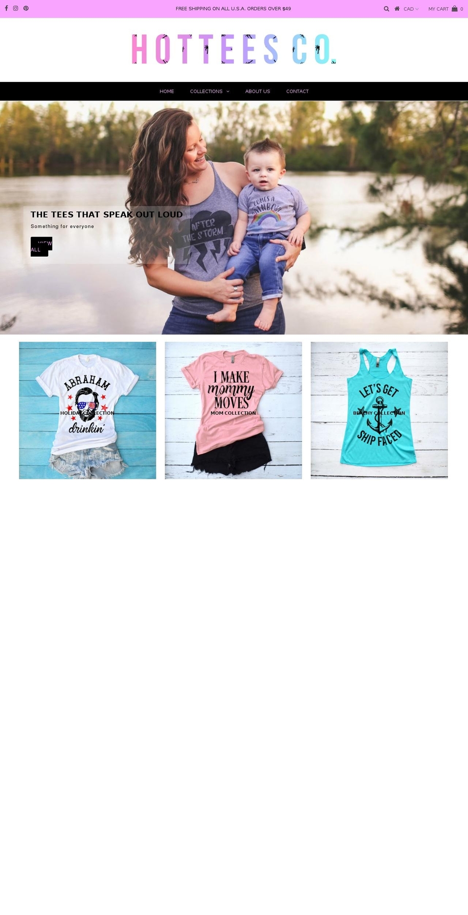 hotteesco.com shopify website screenshot