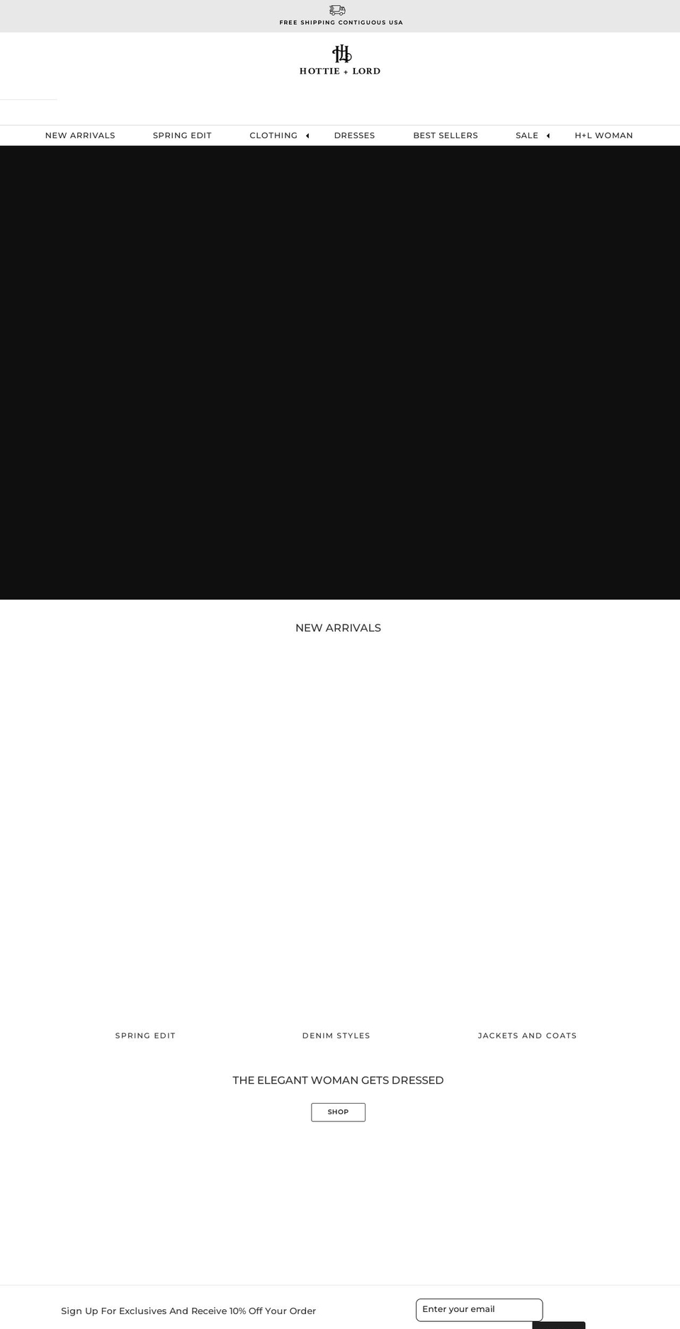 hottieandlord.com shopify website screenshot