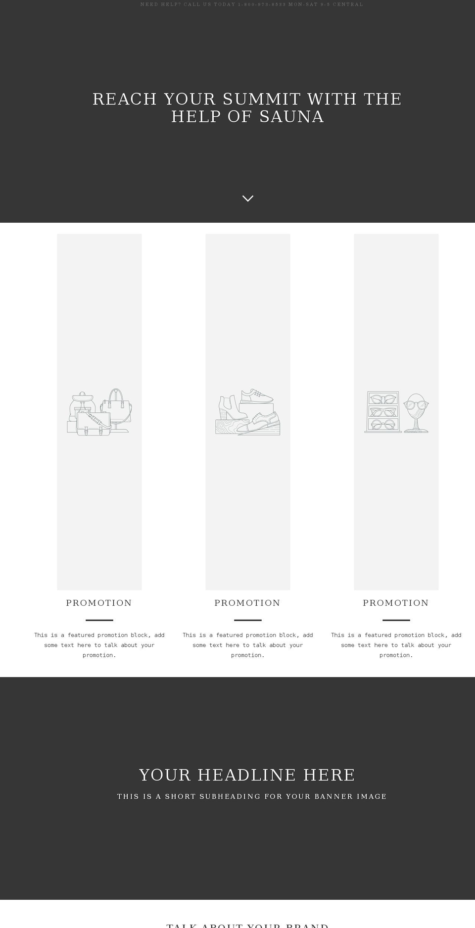 hottimesaunas.com shopify website screenshot