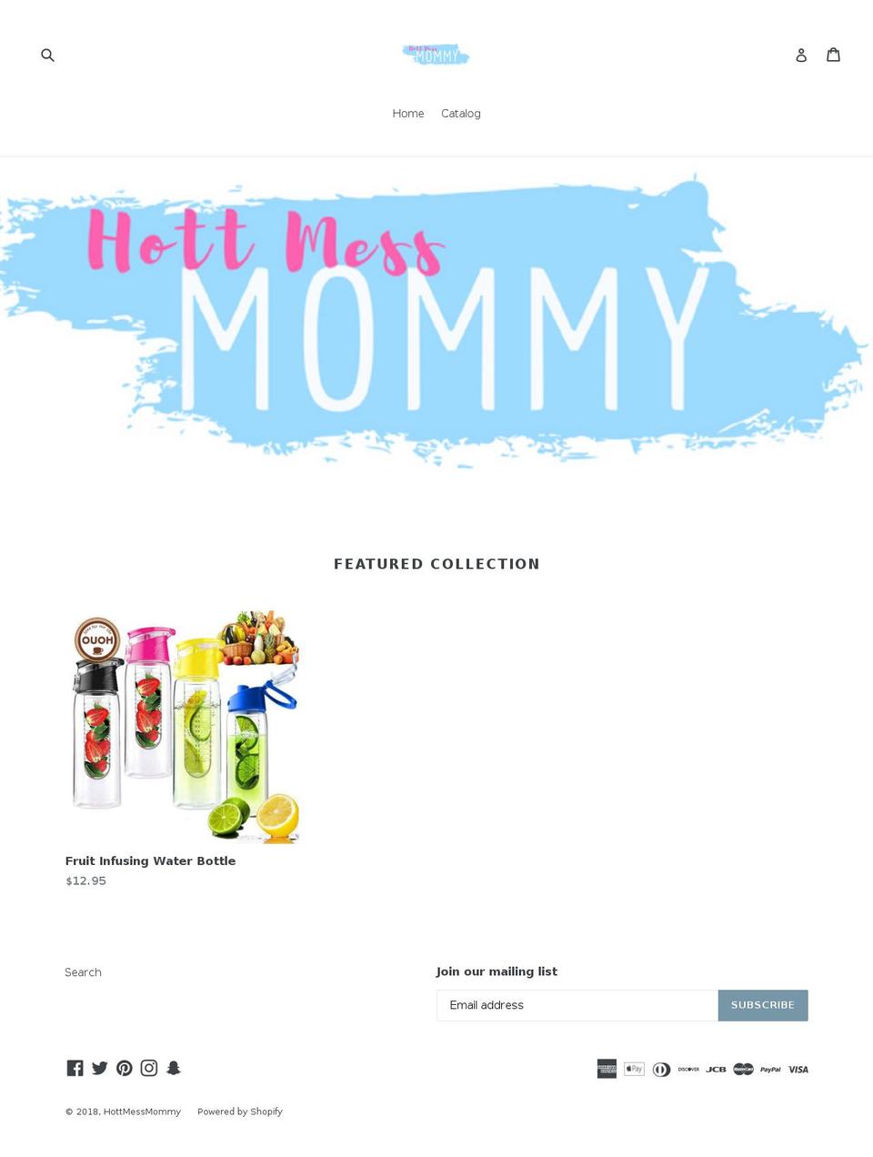 hottmessmommy.com — Shopify storefront screenshot