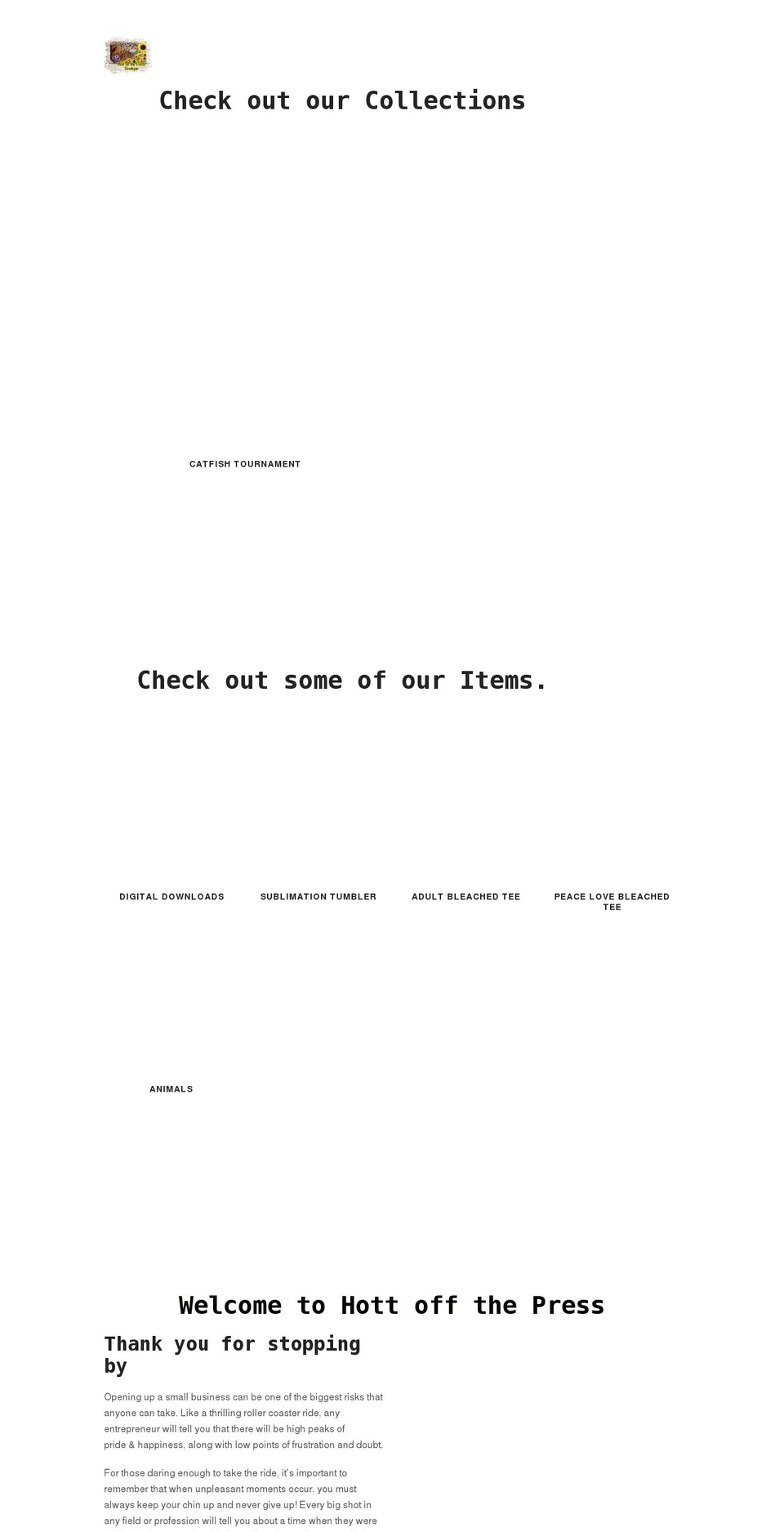 hottoffthepressboutique.net shopify website screenshot