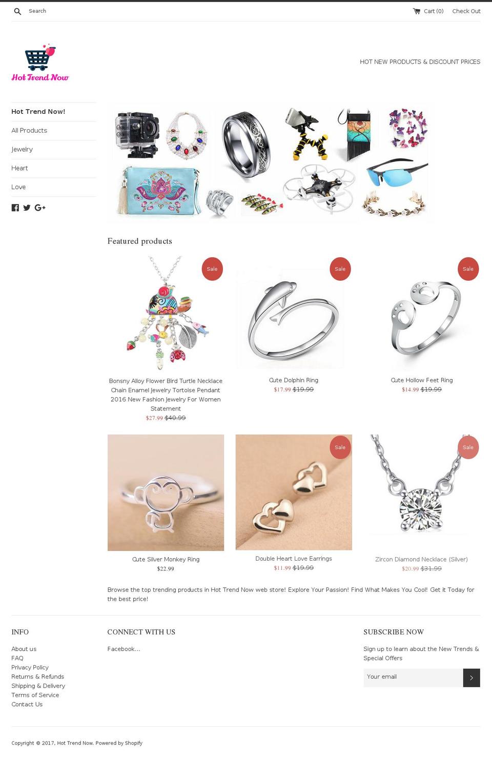 hottrendnow.com shopify website screenshot