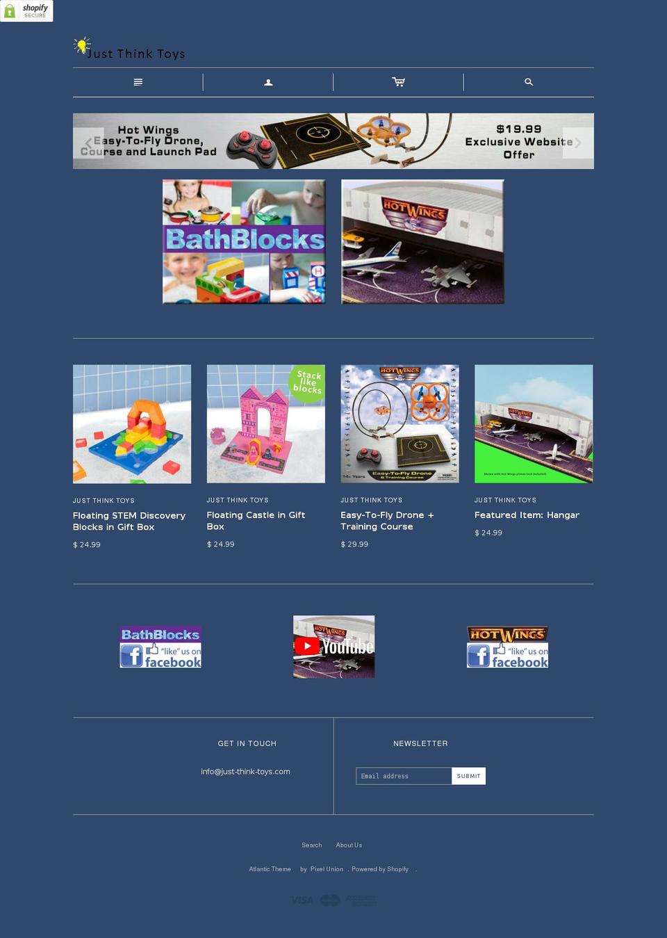 hotwingsplanes.com — Shopify storefront screenshot
